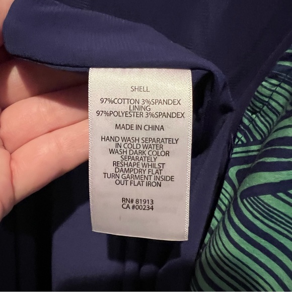 Plenty by Tracy Reese Size 6 Dress Tessa Marble Waves Sleeveless Fit & F… - Picture 9 of 10